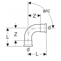 Copper 90 Degree Bend - Elbow